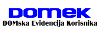 DOMEK - evidencija korisnika usluga domova umirovljenika domova za stare i nemoćne osobe - modul za socijalnu sluľbu, stacionar, kreativnu radionicu