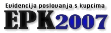 EPK2007 - evidencija poslovanja s kupcima, izrada računa, zaprimanje narudľbi